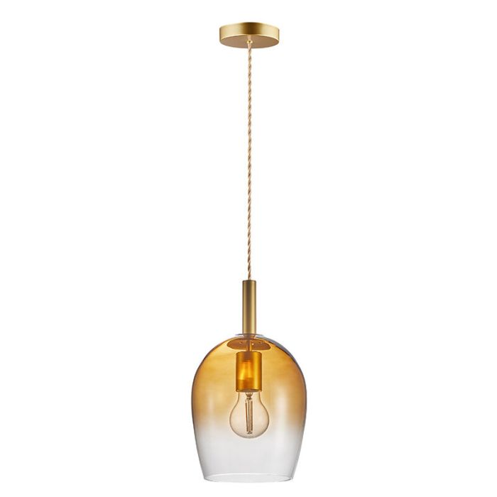 Amberkleurige hanglamp design, Uma