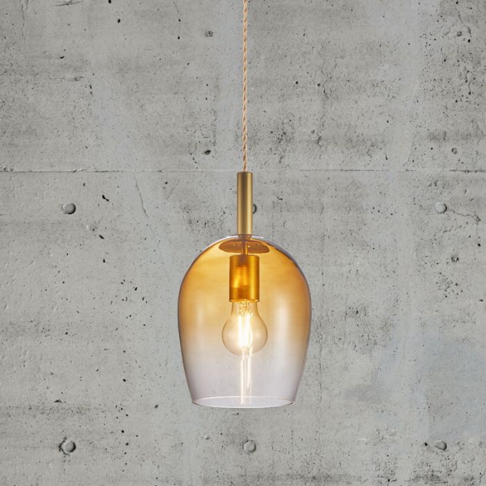 Amberkleurige hanglamp design, Uma