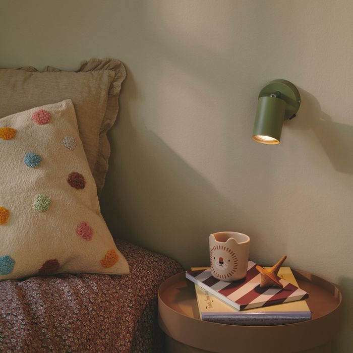 Groene wandspot modern, Explore, met schakelaar