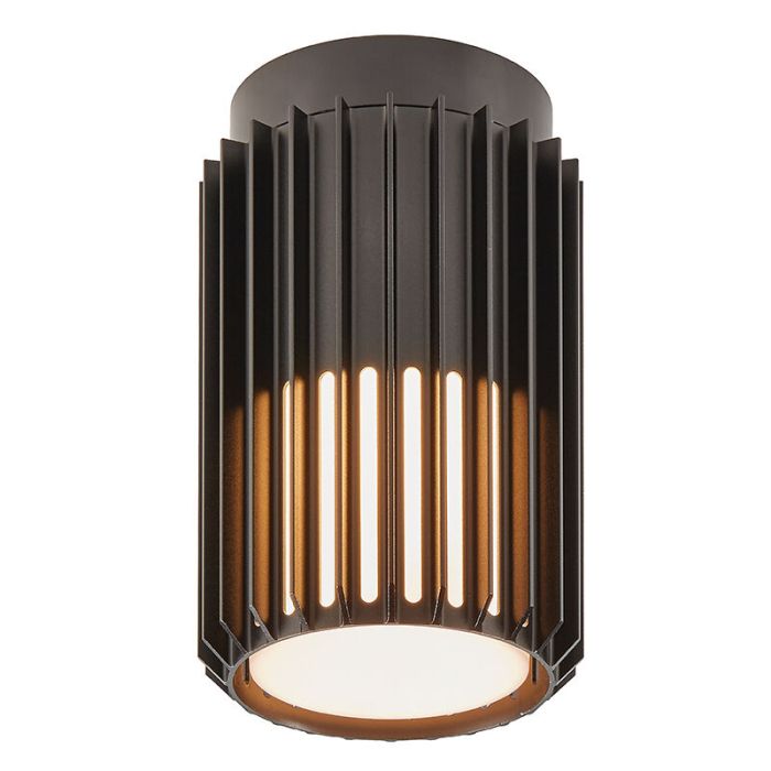 Zwarte buitenlamp design, Aludra, IP54