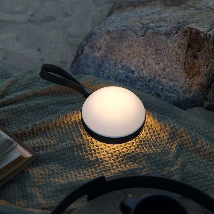 Witte buitenlamp design, Bring, 1W, 2700K LED, IP44, 3-staps dimbaar