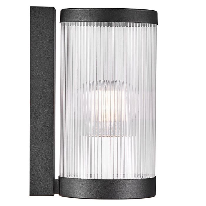 Zwarte buitenlamp retro, Coupar, IP54