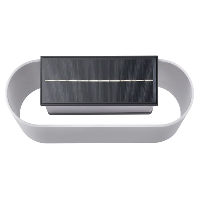 Witte buiten wandlamp op zonne-energie modern, Piola, IP44