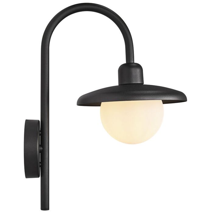 Zwarte buitenlamp klassiek, Berlo, IP44