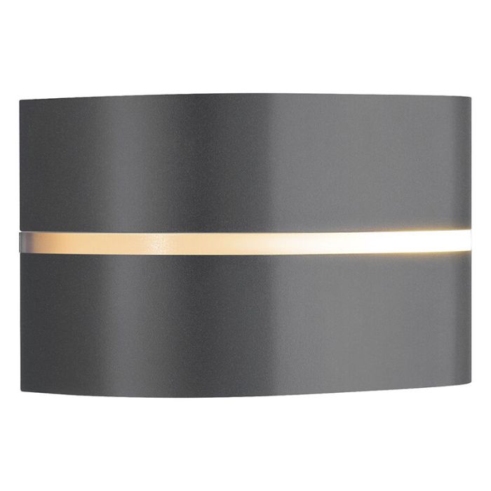 Antraciete buitenlamp aluminium, Sibelis, IP44