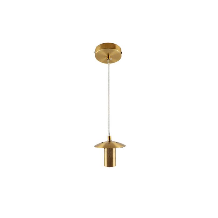 Metalen hanglamp zonder kap koper, Minne