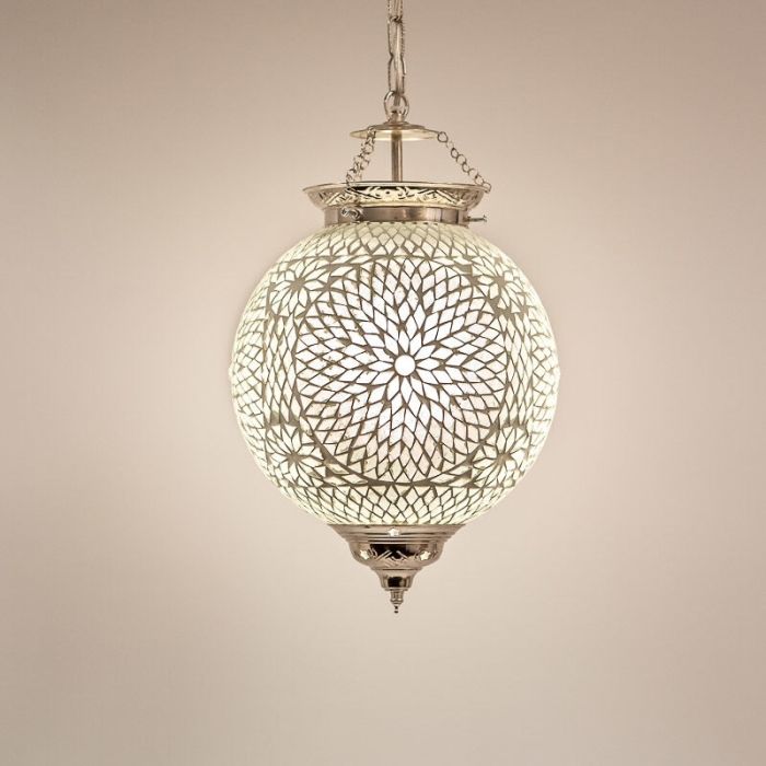 Transparante oosterse hanglamp mozaïek, Nisrin