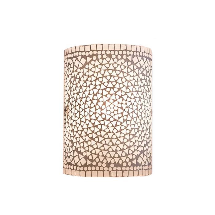 Transparante oosterse wandlamp mozaïek, Mahdia