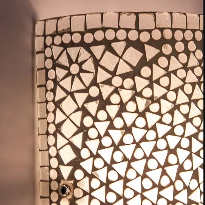 Transparante oosterse wandlamp mozaïek, Mahdia
