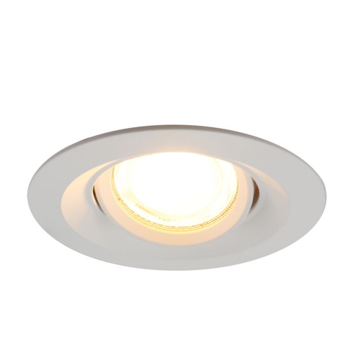 Ronde inbouwspot Tycho, wit