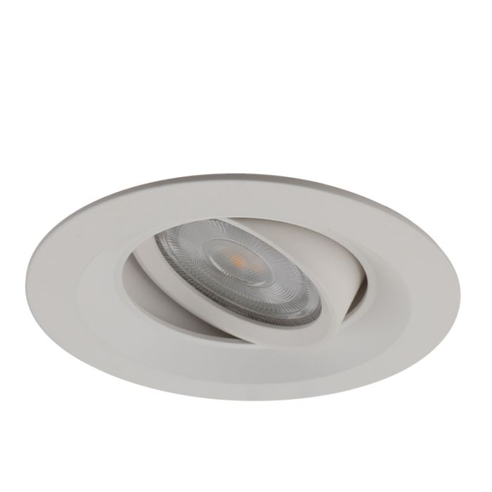 Ronde inbouwspot Tycho, wit