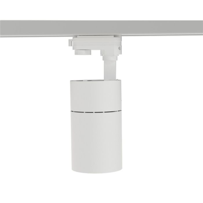 Witte 3-fase spot Rozina, 10W, white switch, dimbaar, Pro