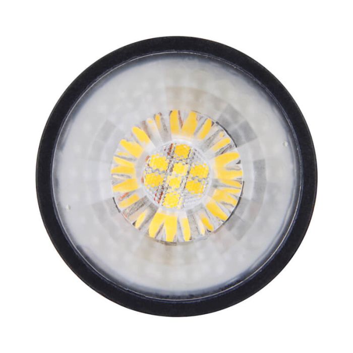 Dimbare GU10 LED lamp Antonie, zwart, 3W, 4000K