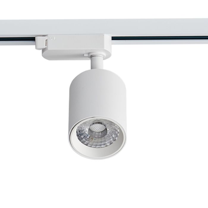 Witte 3-fase spot Jayla, 10W, 3000K, Pro