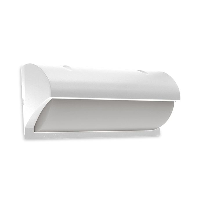 Witte buitenlamp aluminium, Rajko, 12W, 3000K LED, IP54