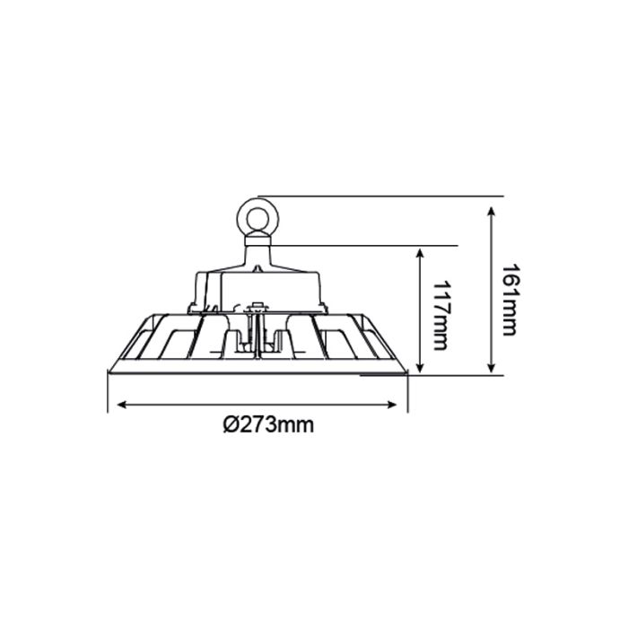 LED high bay met Philips driver - Kady - 150W - 4000K - IP65
