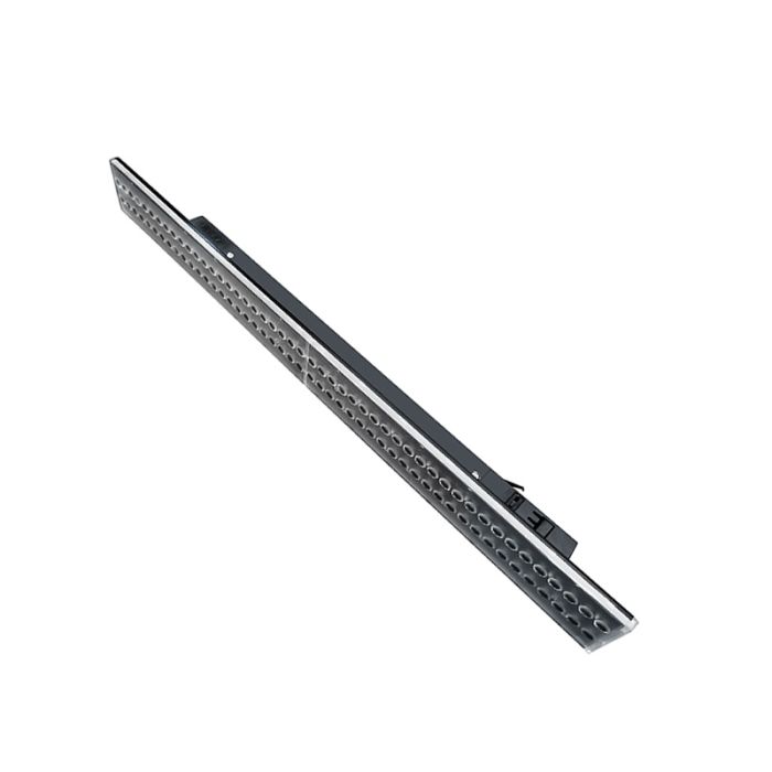 Zwart 3-fase railarmatuur Tora, 35W, white switch, 150 cm, Pro