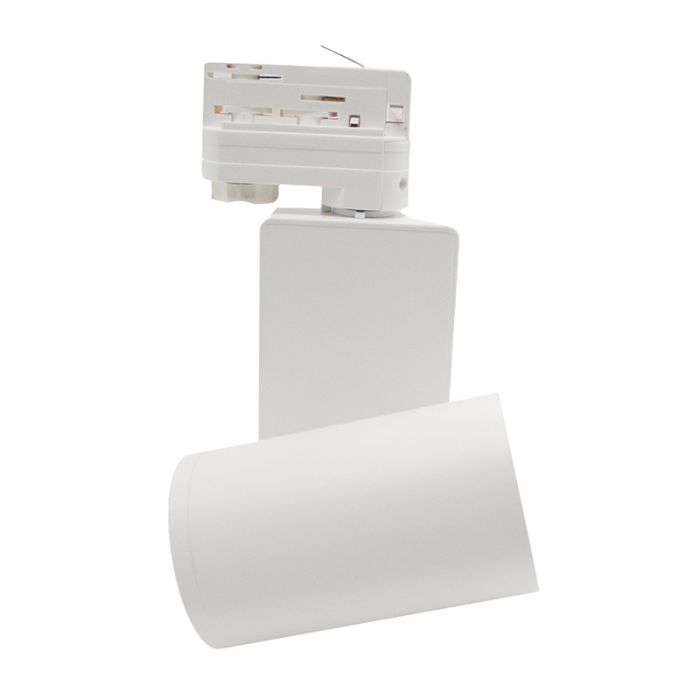 Witte 3-fase spot Deena, 18W, 3000K, Pro