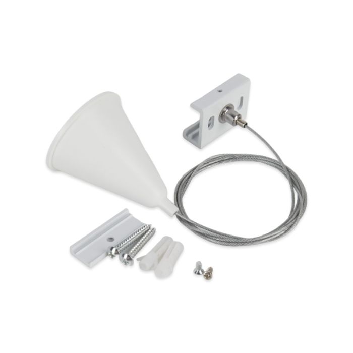 Pendelset voor 3-fase railverlichting, 3 meter, wit, Pro