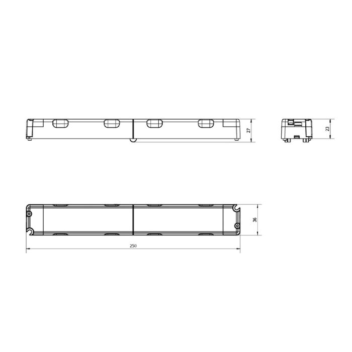 Witte noodverlichting inbouwspot, 1,2W, 6000K LED, 360° lens