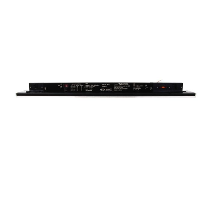 Zwart 3-fase railarmatuur Tora, 27W, 4000K, 150 cm, Pro