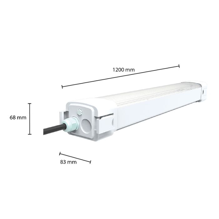 120 cm tri-proof LED balk - Alinah - 40W - 4500K - IP65