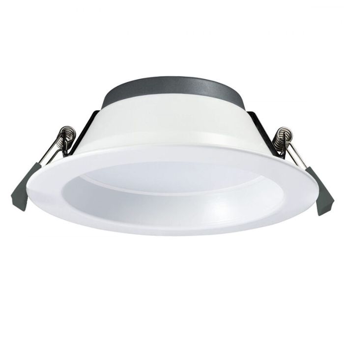 Witte downlight aluminium, Otmar, 18W, white switch LED, IP22