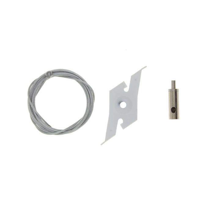 Pendelset voor 3-fase railverlichting, 2 meter, wit, Pro
