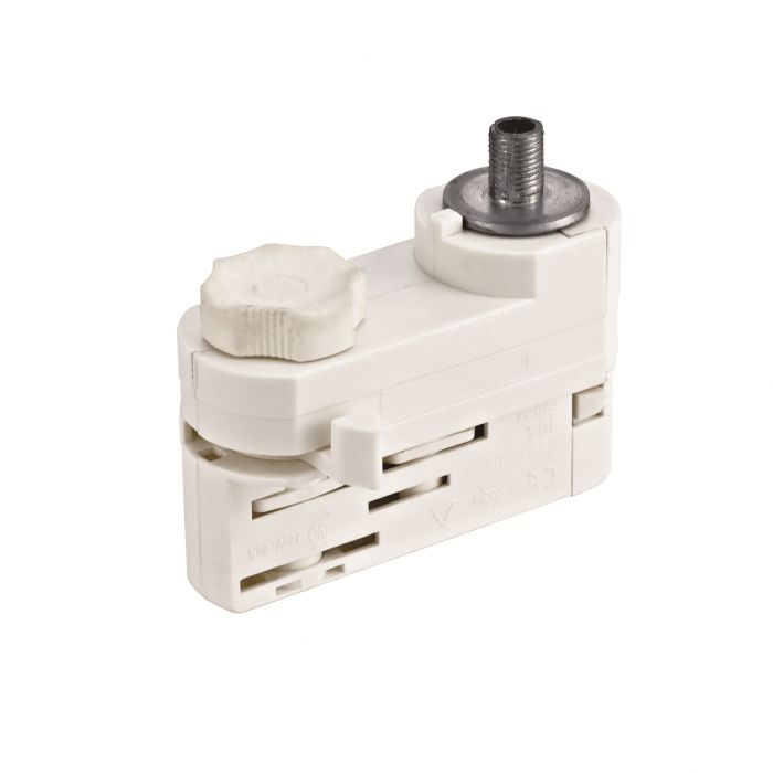 Pendel adapter voor 3-fase railverlichting, wit, Pro