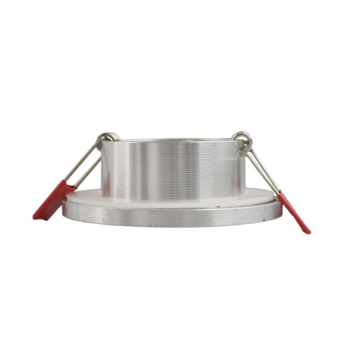 Ronde badkamer inbouwspot Jule, geborsteld chroom, IP65