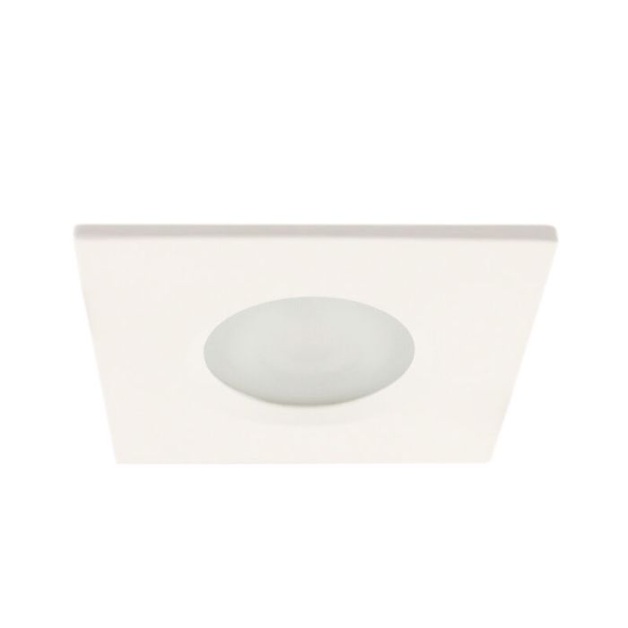 Vierkante badkamer inbouwspot Jule, wit, IP65