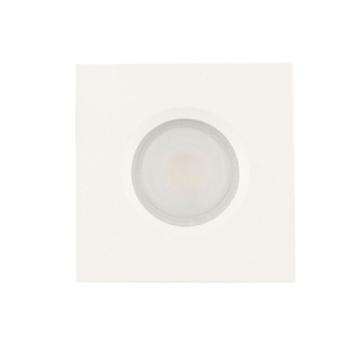 Vierkante badkamer inbouwspot Jule, wit, IP65