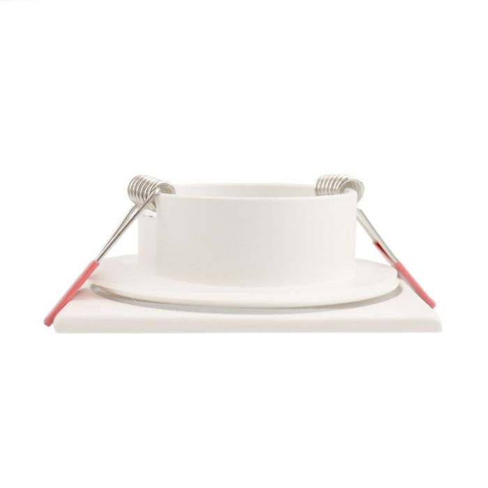 Vierkante badkamer inbouwspot Jule, wit, IP65