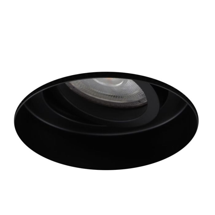 Aluminium trimless inbouwspot zwart, Royce