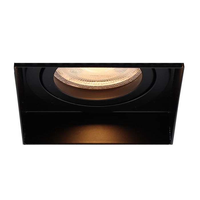 Aluminium trimless inbouwspot zwart, Royce