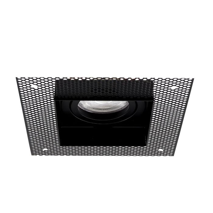 Aluminium trimless inbouwspot zwart, Royce