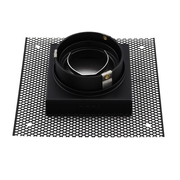 Aluminium trimless inbouwspot zwart, Royce