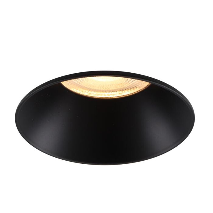 Aluminium trimless inbouwspot zwart, Sanaz
