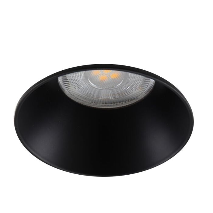 Aluminium trimless inbouwspot zwart, Sanaz