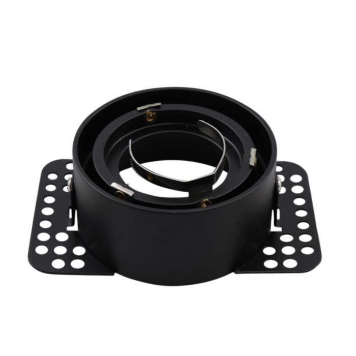 Aluminium trimless inbouwspot zwart, Sanaz