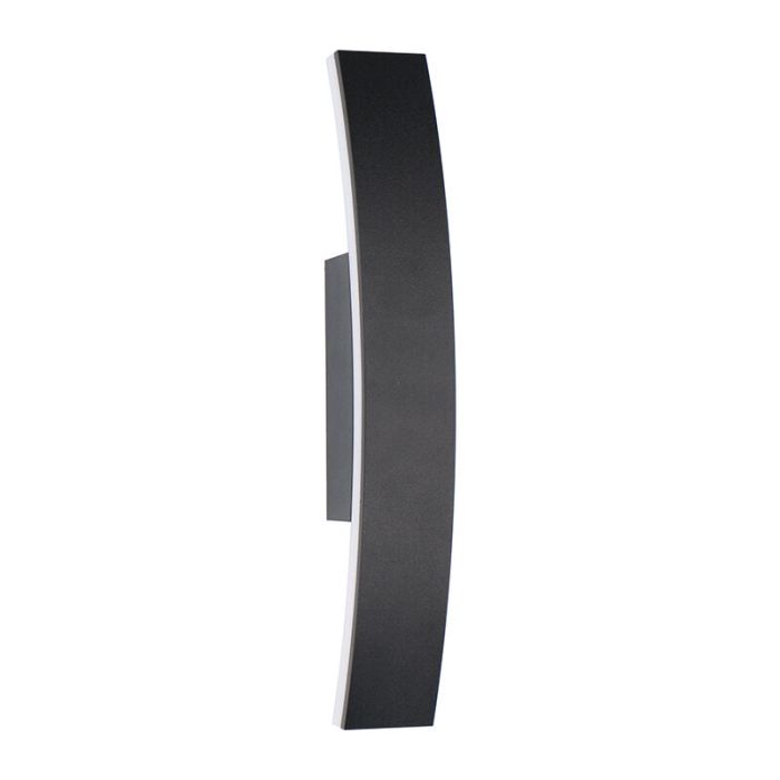 Antraciete buiten wandlamp Nayomi, aluminium, modern, IP54, 3000K