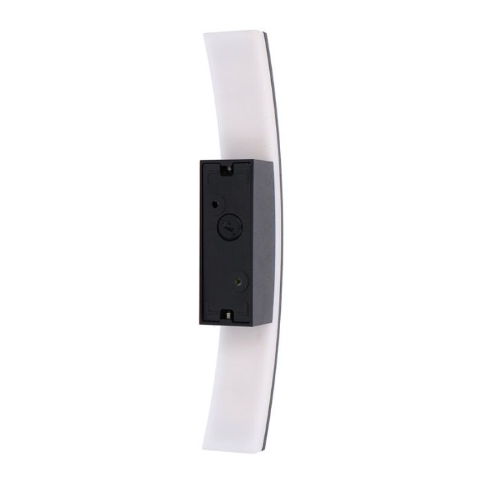 Antraciete buiten wandlamp Nayomi, aluminium, modern, IP54, 3000K