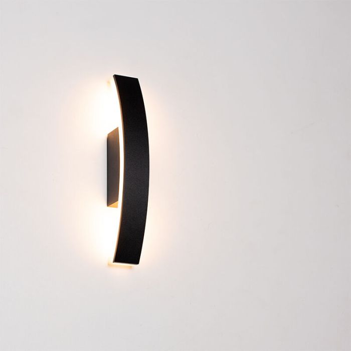 Antraciete buiten wandlamp Nayomi, aluminium, modern, IP54, 3000K