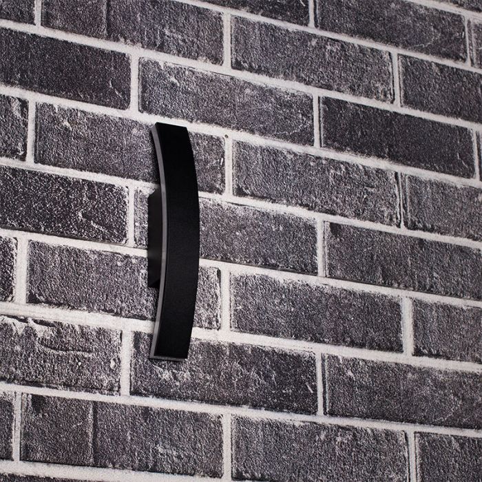 Antraciete buiten wandlamp Nayomi, aluminium, modern, IP54, 3000K