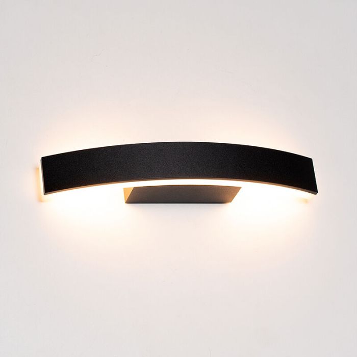 Antraciete buiten wandlamp Nayomi, aluminium, modern, IP54, 3000K