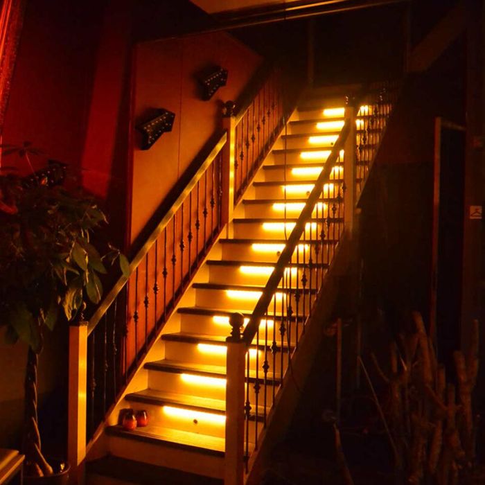 Dimbare trap LED strip set, 15 LED strips 2700K