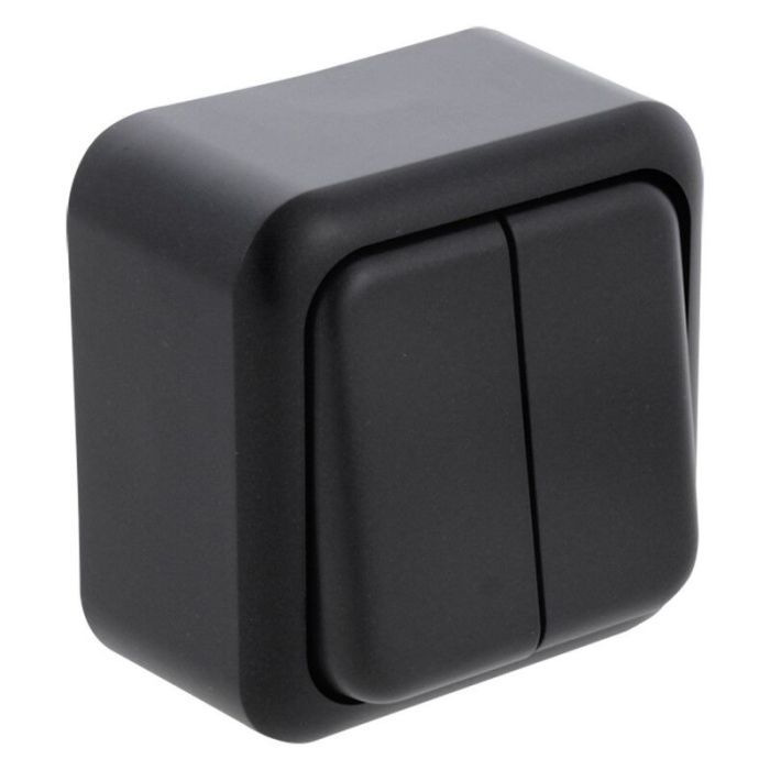 Q-Link opbouwschakelaar serie, zwart