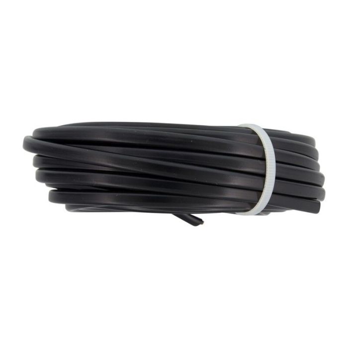 10 meter Huishoudsnoer plat, belastbaar tot 1200W 2 x 0.75 mm, Zwart