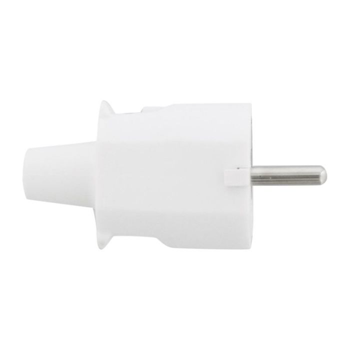Stekker Randaarde PVC 10/16 Ampère, Wit