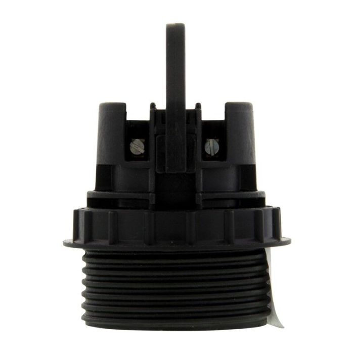 Schroefrand Fitting E27 met ring, Zwart